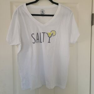 Salty t shirt by Dumpster Diver women's XXL. Made from recycled bottles.